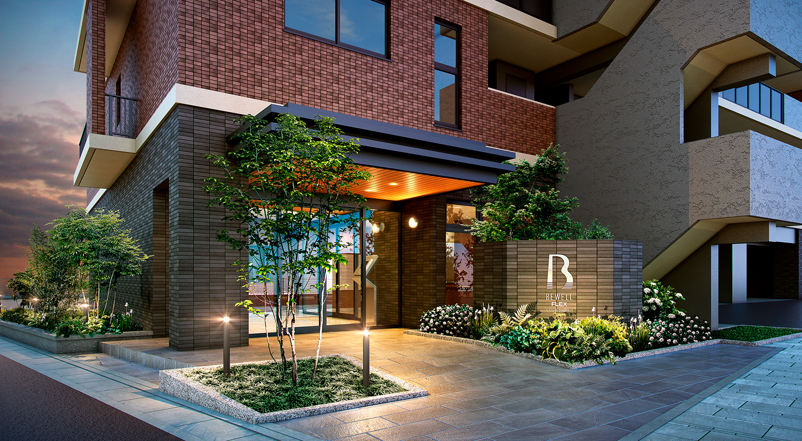 共用部デザイン 新築分譲マンション ビ ウェルフレックス倉敷稲荷町 岡山県倉敷市