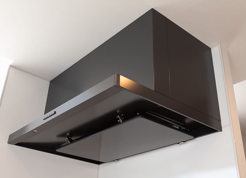 整流板付きレンジフード