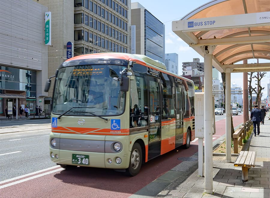 とさでん交通｢高知城前｣バス停