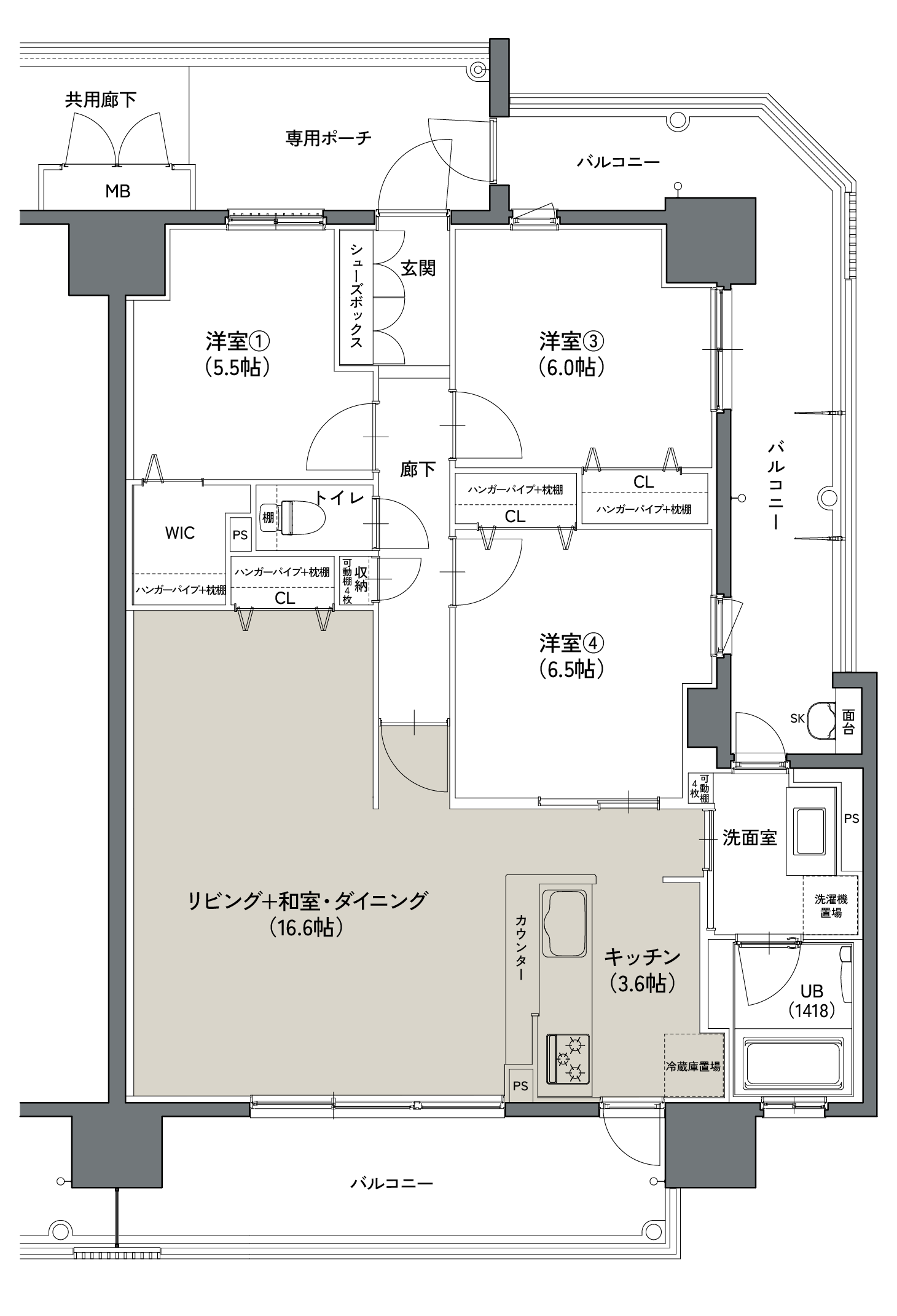 基本プラン間取り