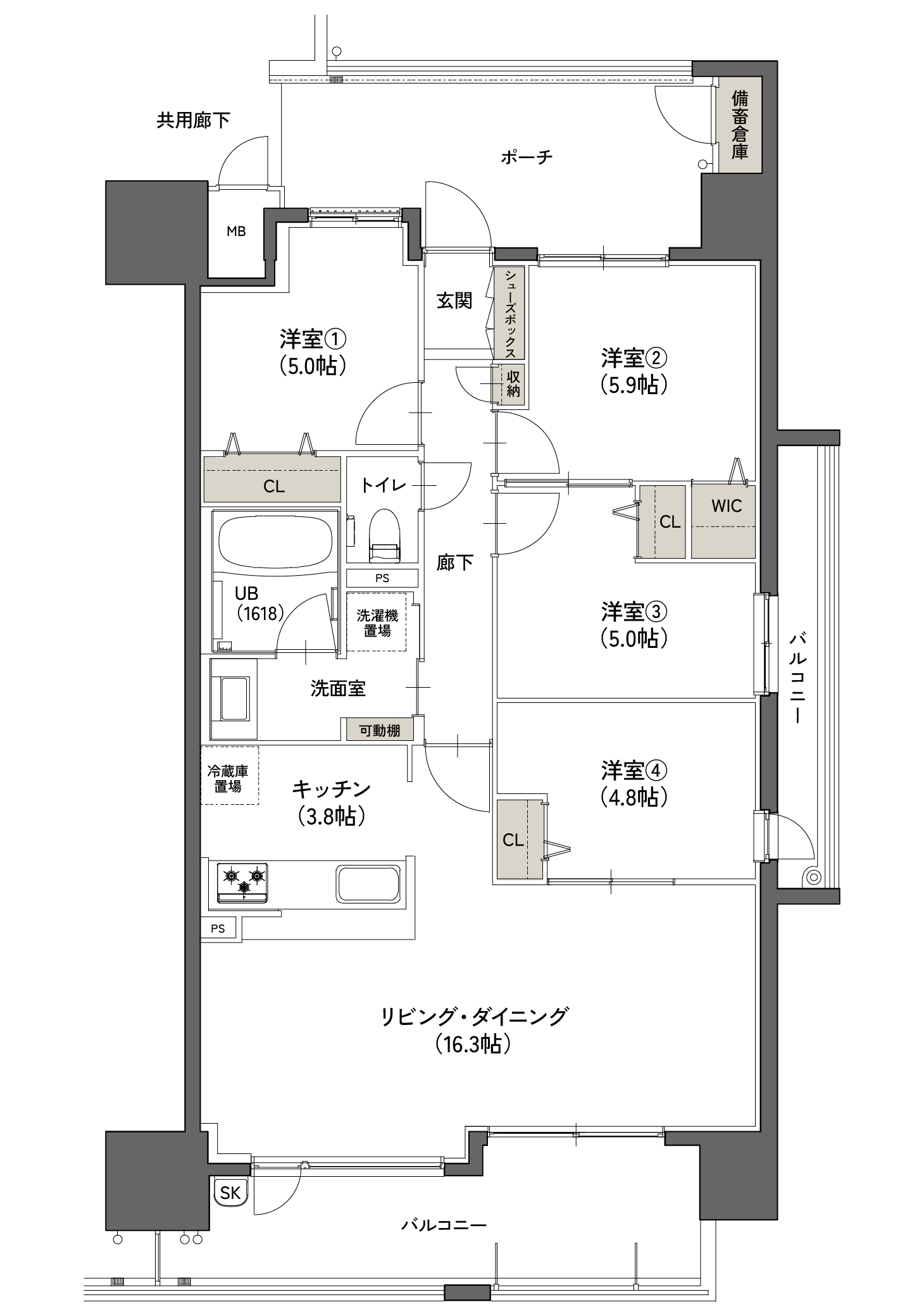 基本プラン間取り