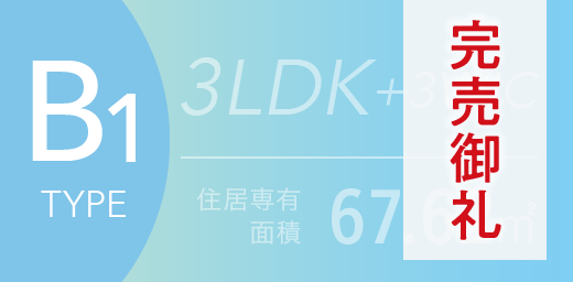 B1タイプ完売御礼
