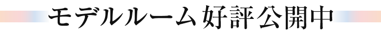 モデルルーム好評公開中