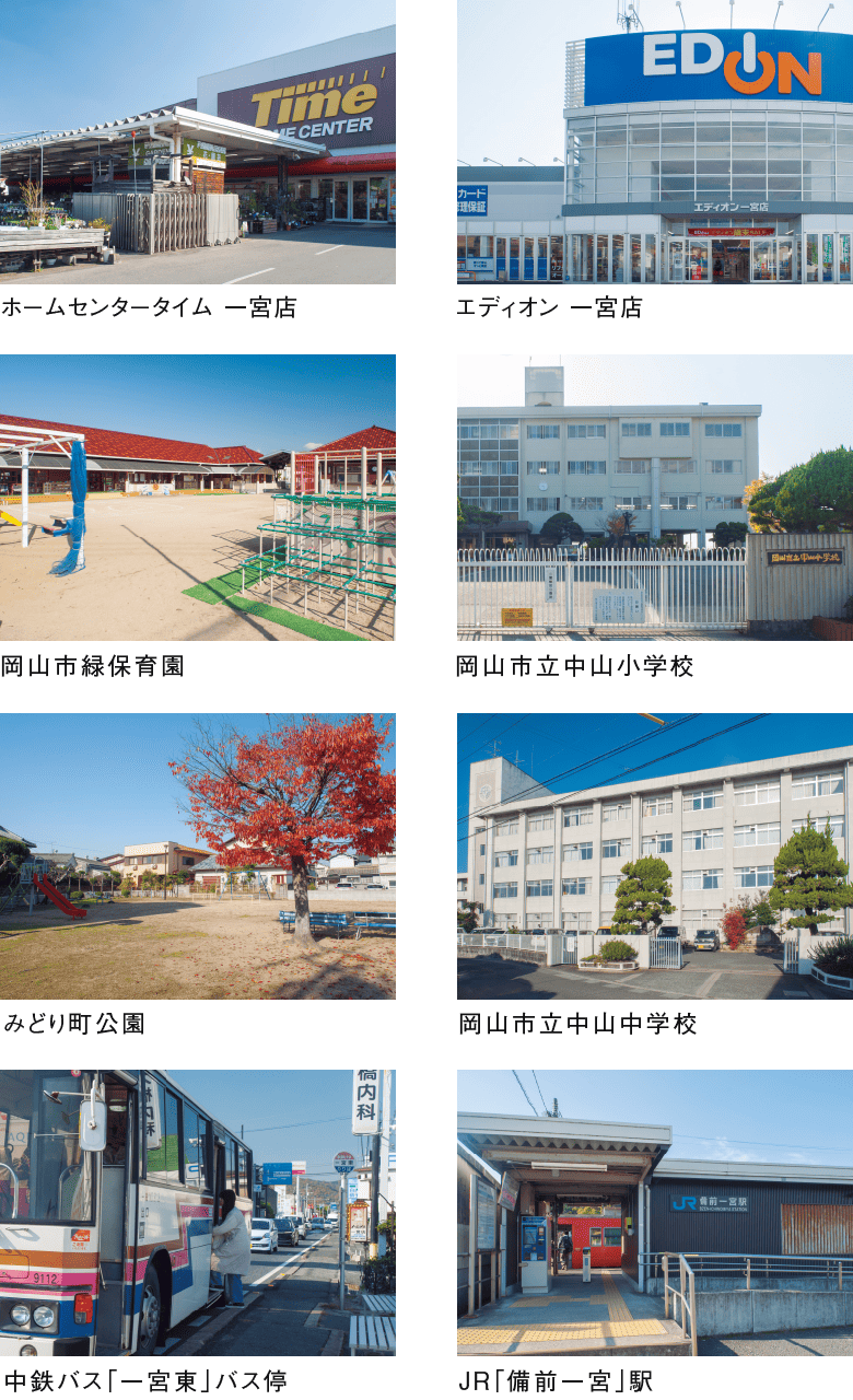 周辺の商業・教育施設などの写真