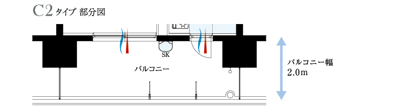 C2タイプ部分図