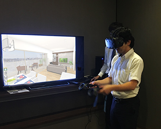 VR操作の様子