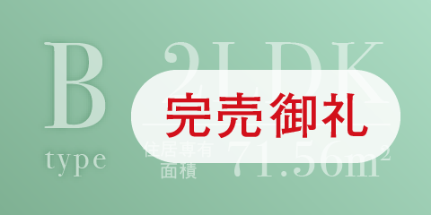 グリーンコートBタイプ完売