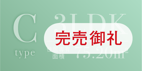 グリーンコートCタイプ完売
