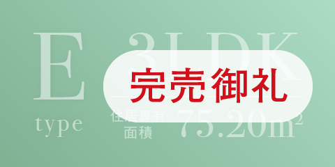 グリーンコートEタイプ完売