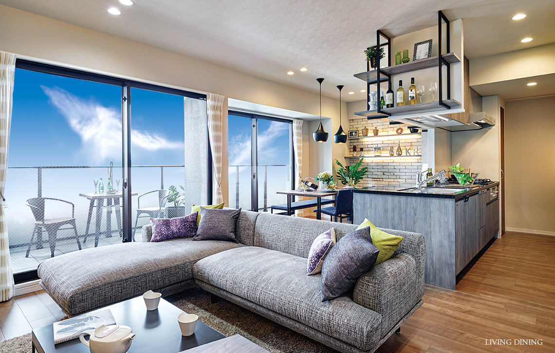 モデルルーム 岡山の分譲マンション ビ ウェル高柳 和 かのう 建設株式会社